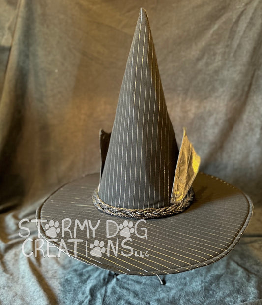 Black Batwing Witch Hat